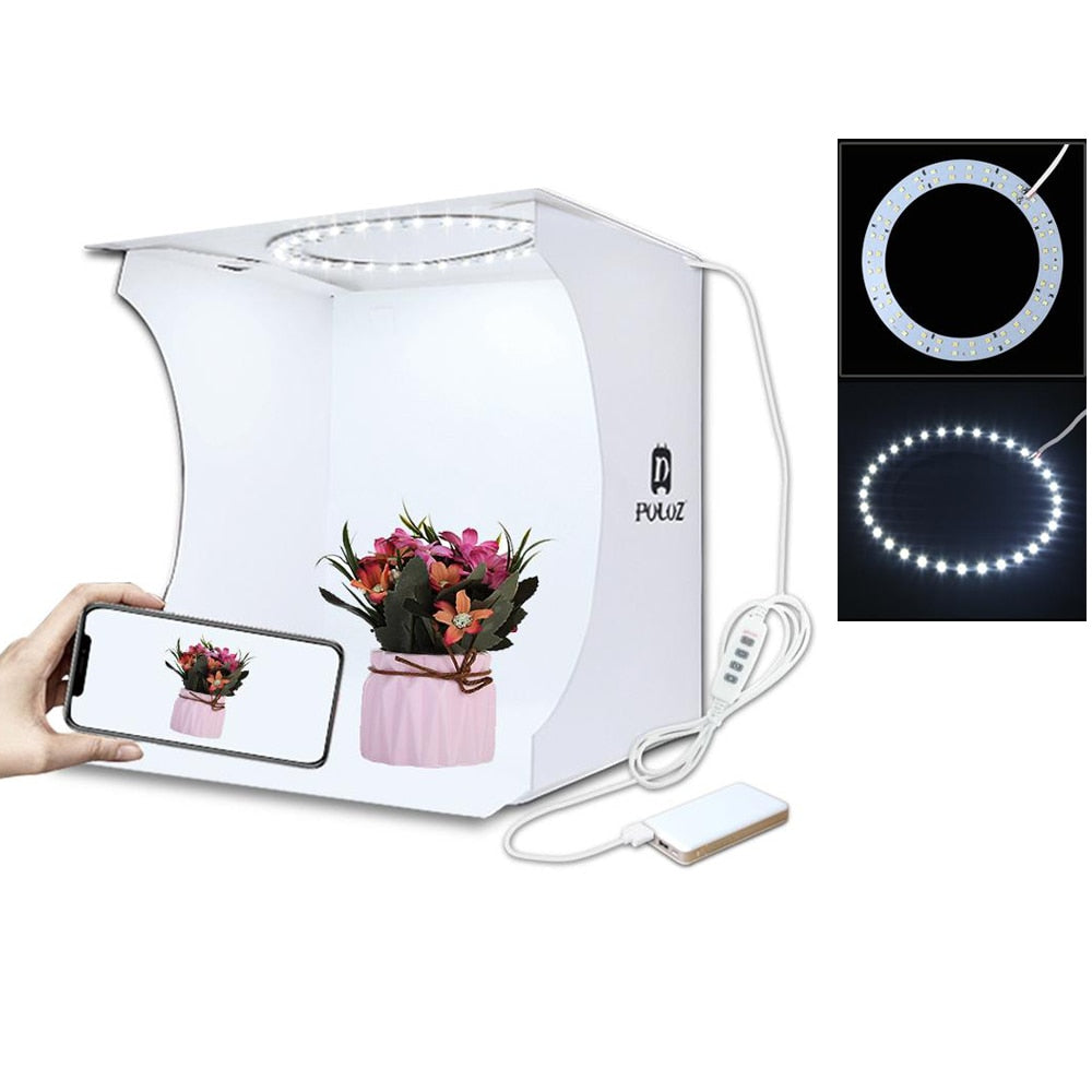 Portable LED Photo Studio Light Box with 6 Backdrops by Smart Deals Picks