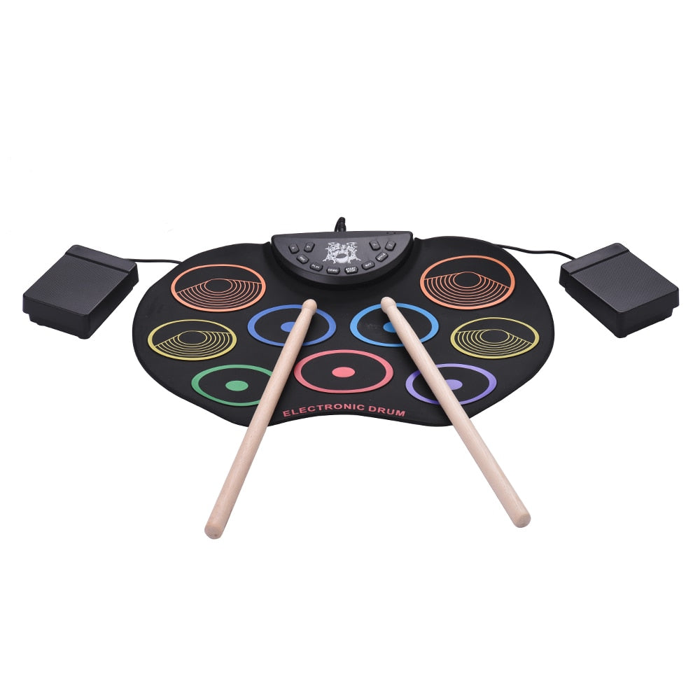 Portable Roll-Up Drum Pad Kit, Electronic by Smart Deals Picks