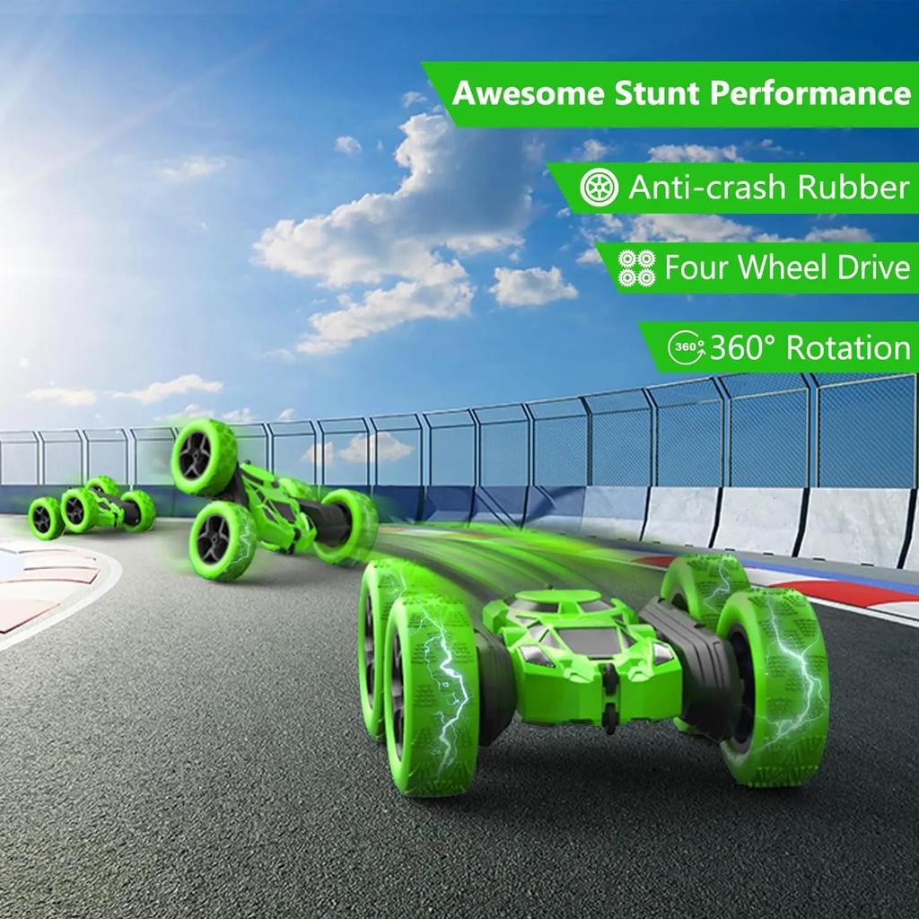 RC Double-Sided Stunt Car, 360 Rotation, 2.4G by Smart Deals Picks