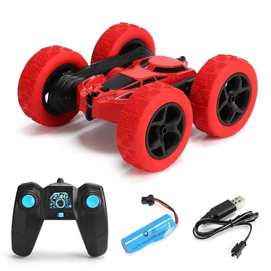 RC Double-Sided Stunt Car, 360 Rotation, 2.4G red-rc-stunt-car by Smart Deals Picks
