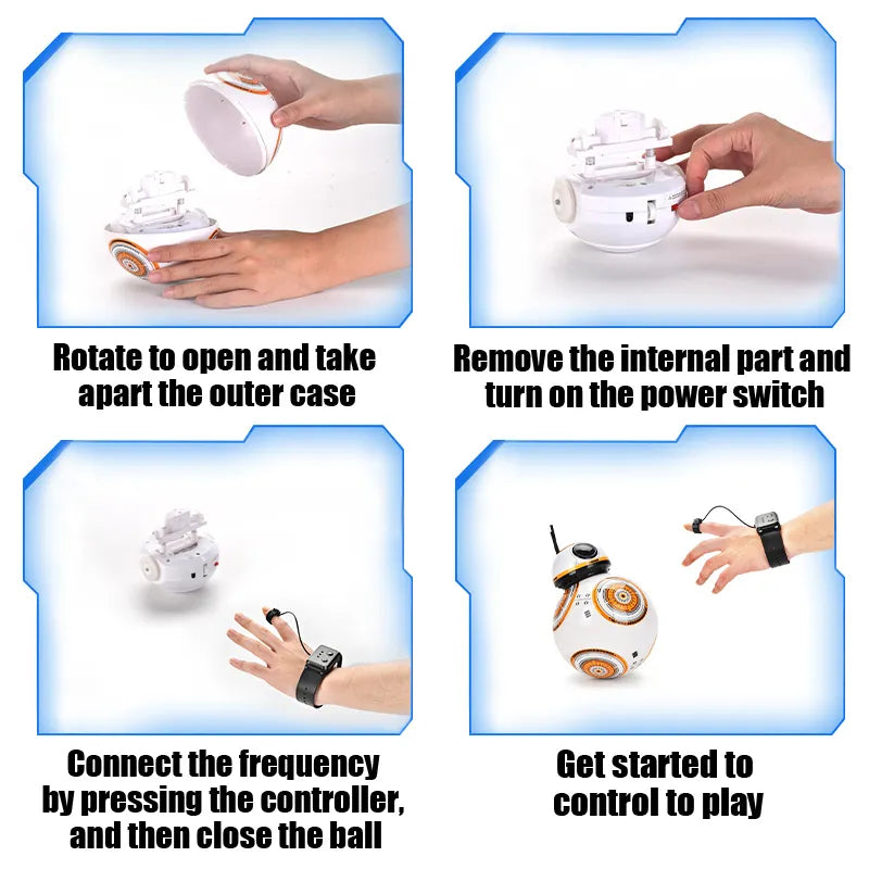 RC Gesture-Control Robot Ball with 2.4G Remote by Smart Deals Picks