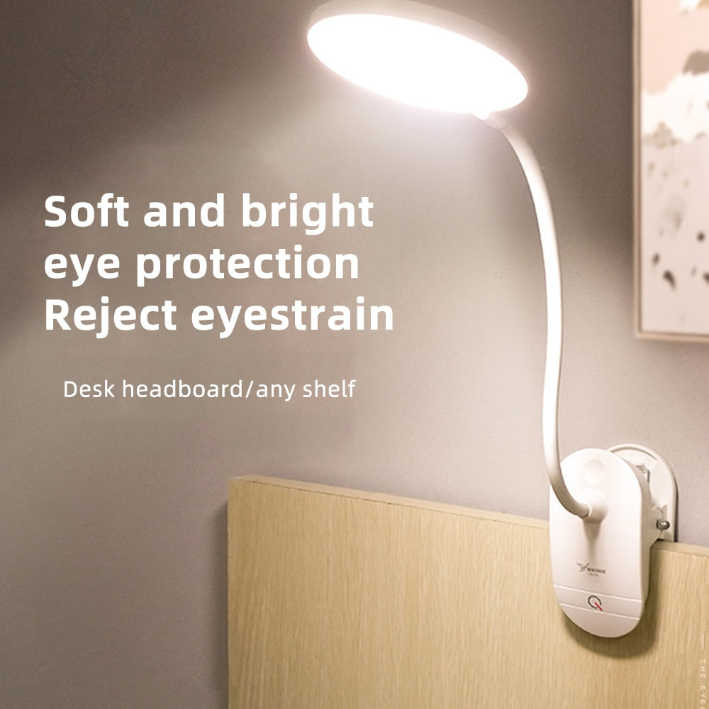 Rechargeable Clip-On Bedside Reading Light, 4000K by Smart Deals Picks
