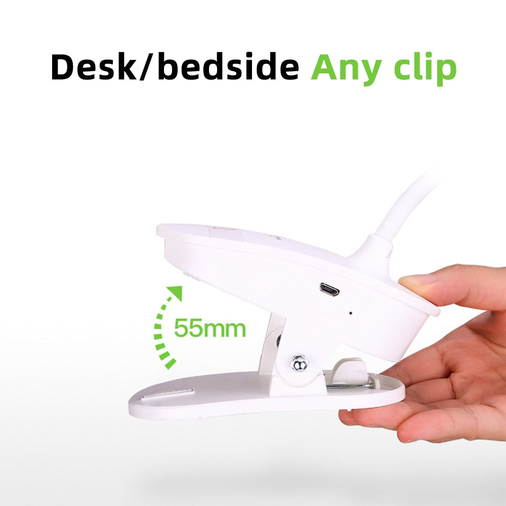 Rechargeable Clip-On Bedside Reading Light, 4000K by Smart Deals Picks