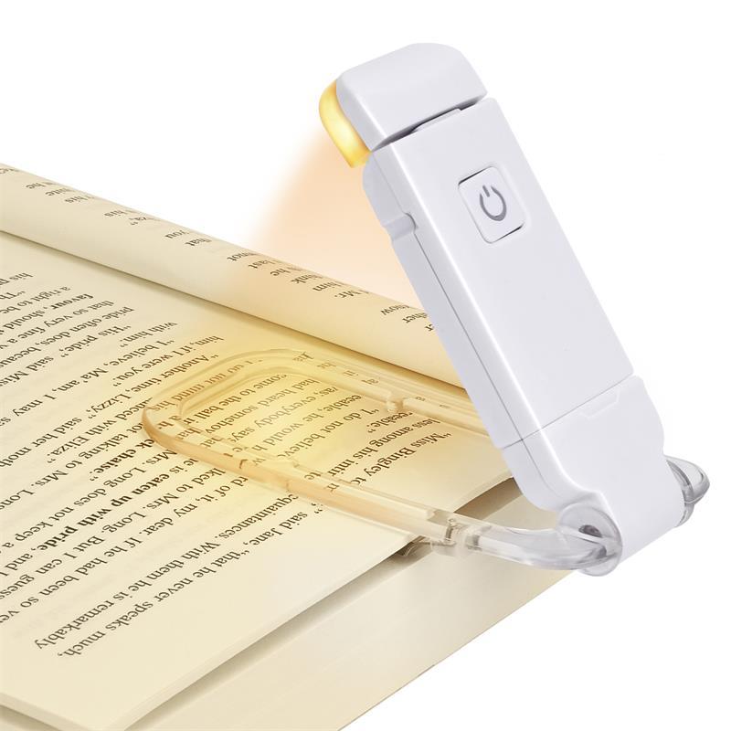Rechargeable Clip-On Book Light, 9 Modes, Foldable by Smart Deals Picks