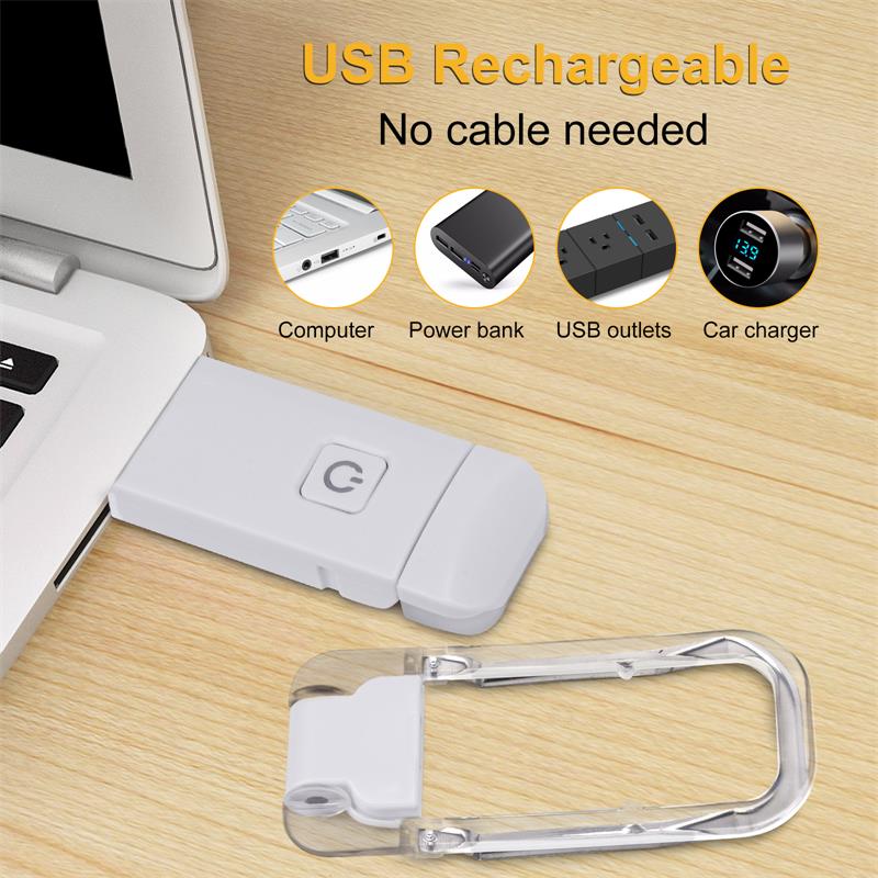 Rechargeable Clip-On Book Light, 9 Modes, Foldable by Smart Deals Picks