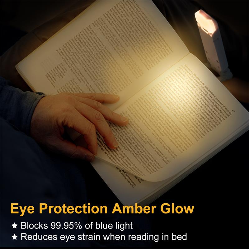 Rechargeable Clip-On Book Light, 9 Modes, Foldable by Smart Deals Picks