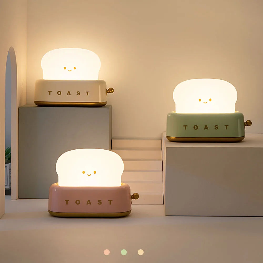 Rechargeable Toast Night Light with Dimmer by Smart Deals Picks