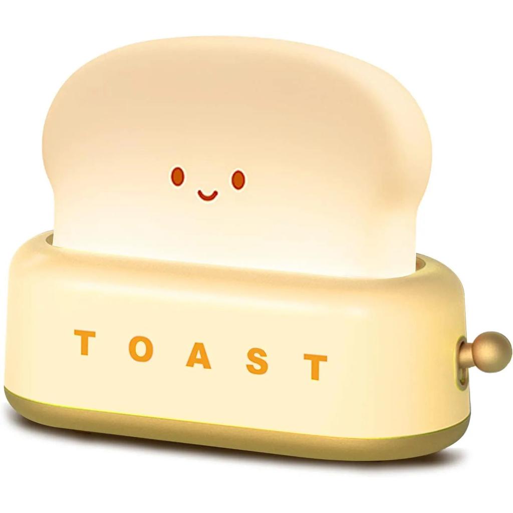 Rechargeable Toast Night Light with Dimmer yellow by Smart Deals Picks