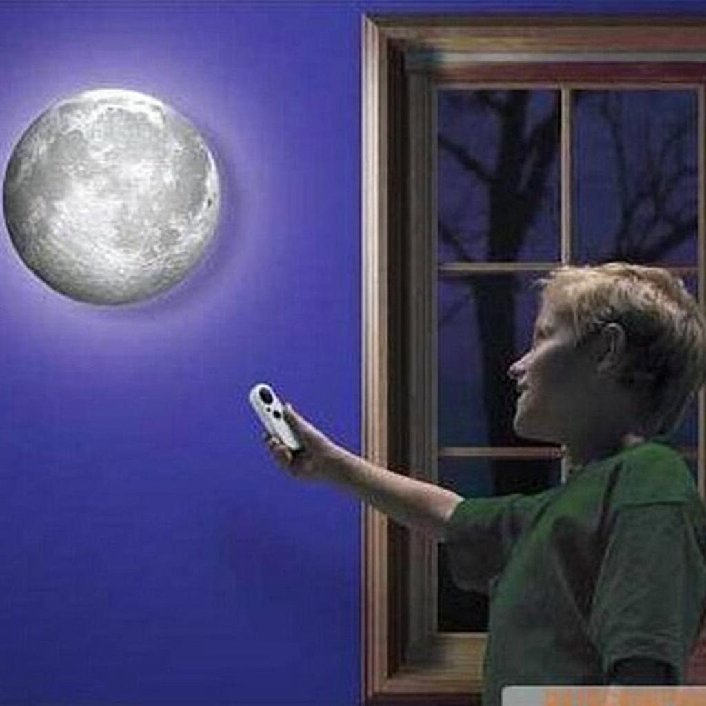 Remote-Control Moon Night Lamp for Wall by Smart Deals Picks