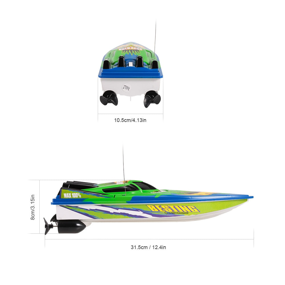 Remote Control Racing Boat Toy for Kids by HitMyNeed