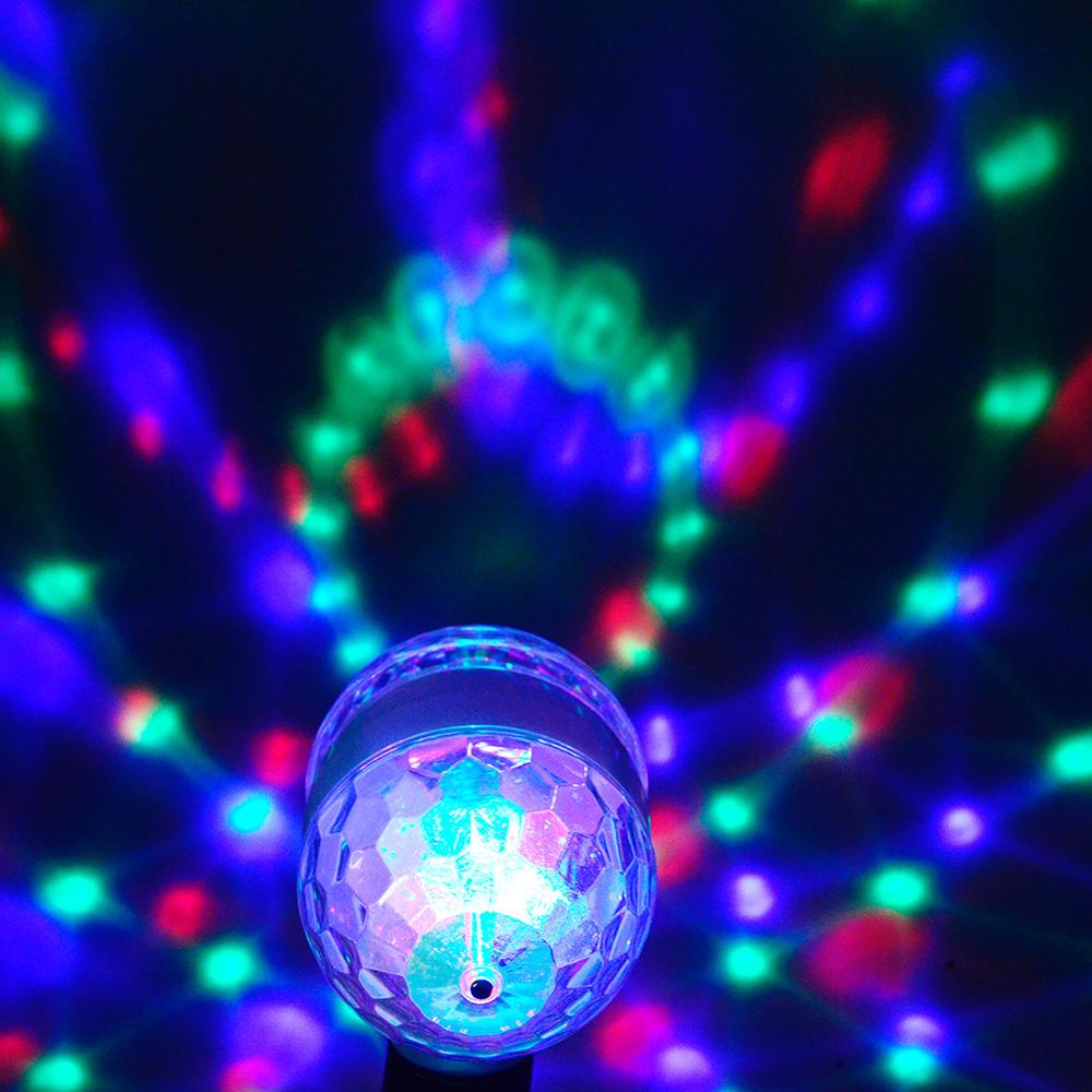 RGB LED Disco Bulb with Rotating Strobe Effects by Smart Deals Picks