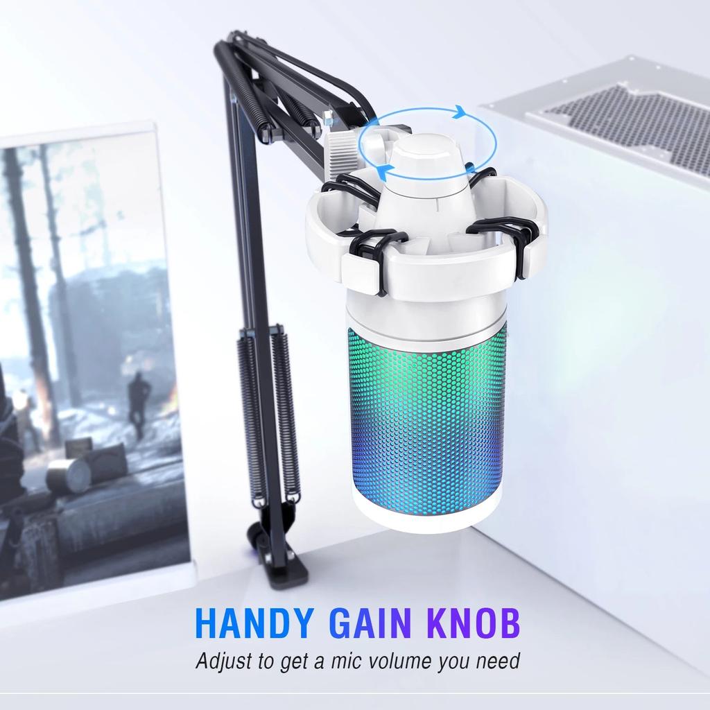 RGB USB Gaming Mic Kit with Boom Arm Stand by Smart Deals Picks