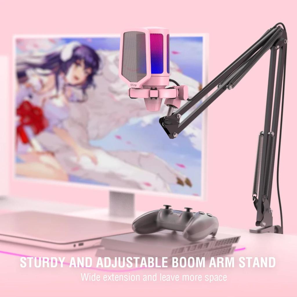 RGB USB Gaming Mic Kit with Boom Arm Stand by Smart Deals Picks