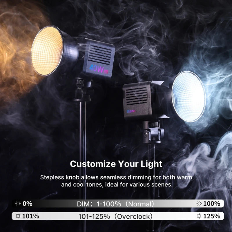 RGB Video Light, 2500-6500K, Mini Bowens Mount, 40W by Smart Deals Picks