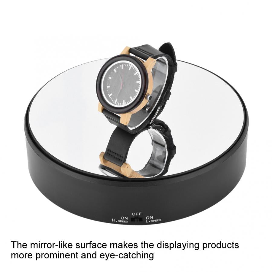 Rotating Jewelry Display Stand, 18cm Mirror Turntable by Smart Deals Picks