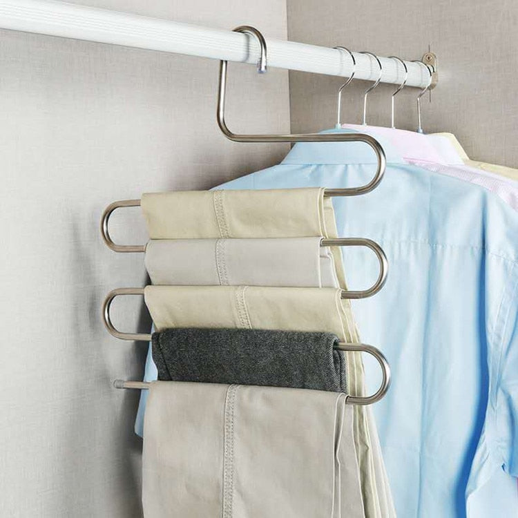 S-Type Stainless Steel Trouser Hanger by HitMyNeed