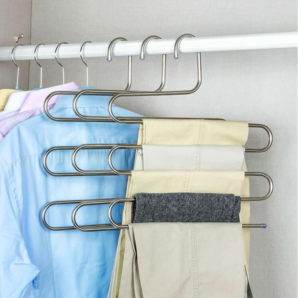 S-Type Stainless Steel Trouser Hanger by HitMyNeed
