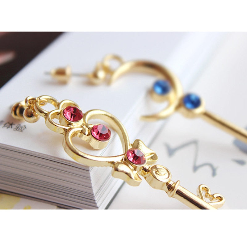 Sailor Moon Mismatched Alloy Dangle Earrings by HitMyNeed