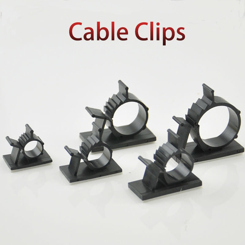 Self-Adhesive Plastic Cable Clamp Set, 10-Pack by Smart Deals Picks