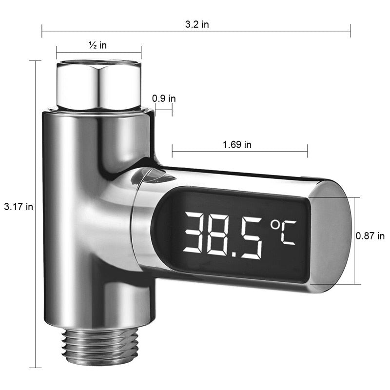 Shower Water Temperature Display with LED by Smart Deals Picks