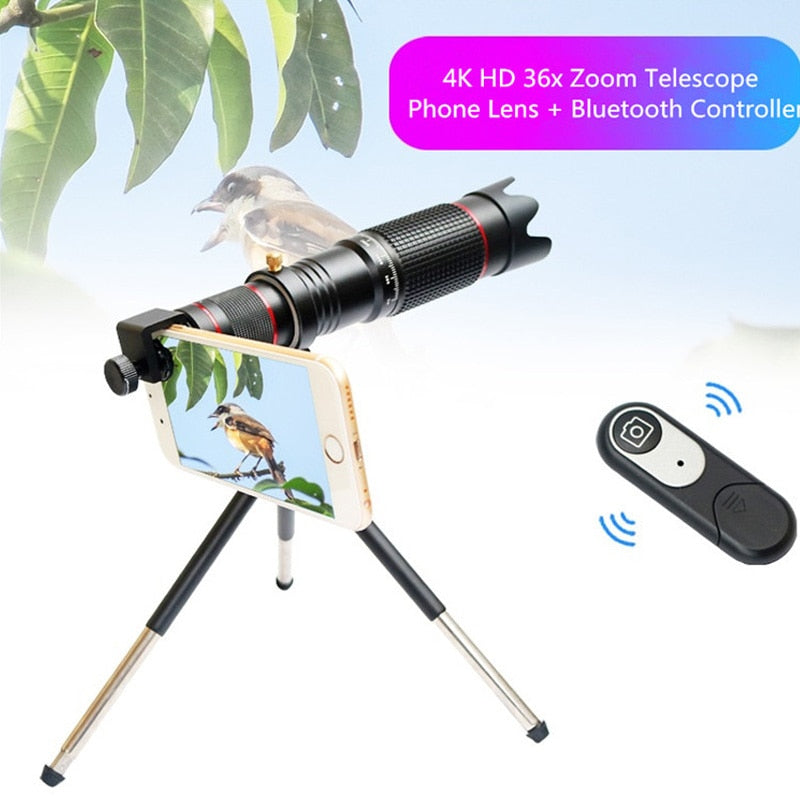 Smartphone Telescope Lens, 36x Zoom with Tripod by Smart Deals Picks