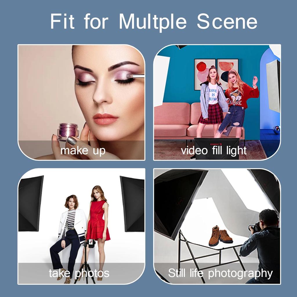 Softbox Lighting Kit with Tripod and E27 Continuous Bulb by Smart Deals Picks