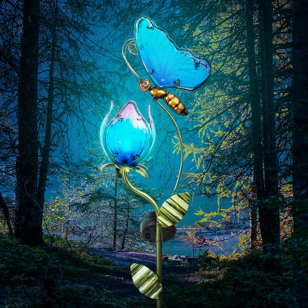 Solar Butterfly Stake Light, Waterproof Garden Decor by Smart Deals Picks