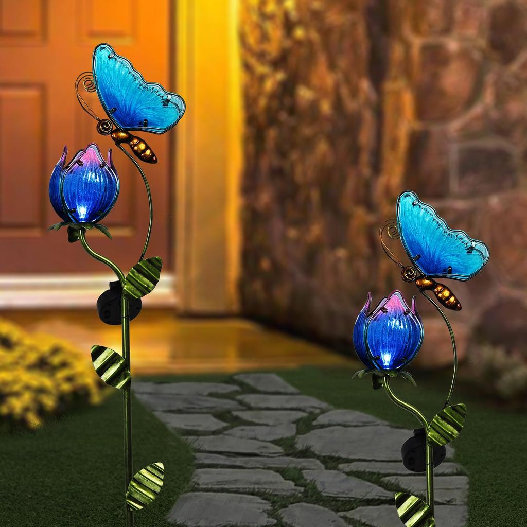 Solar Butterfly Stake Light, Waterproof Garden Decor by Smart Deals Picks