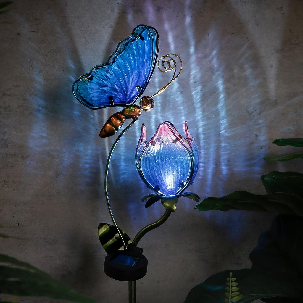Solar Butterfly Stake Light, Waterproof Garden Decor by Smart Deals Picks