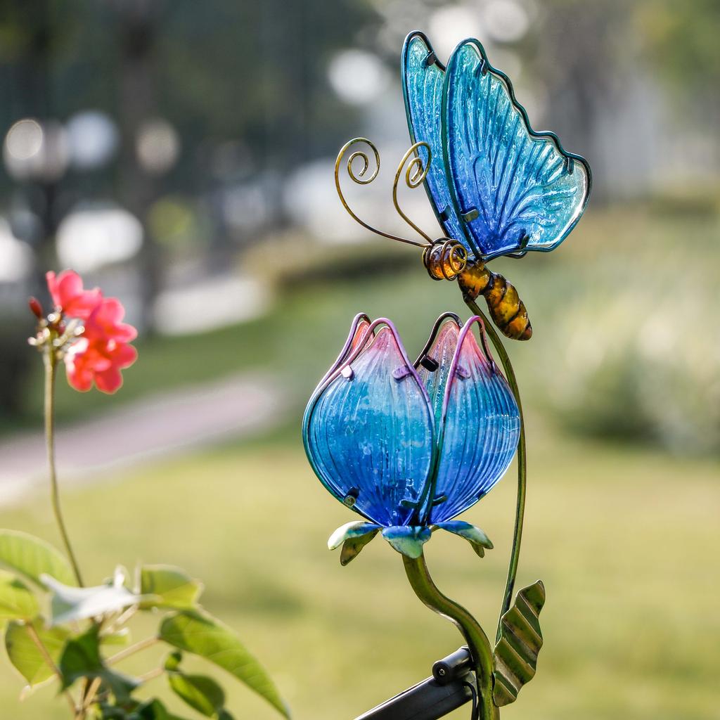 Solar Butterfly Stake Light, Waterproof Garden Decor by Smart Deals Picks