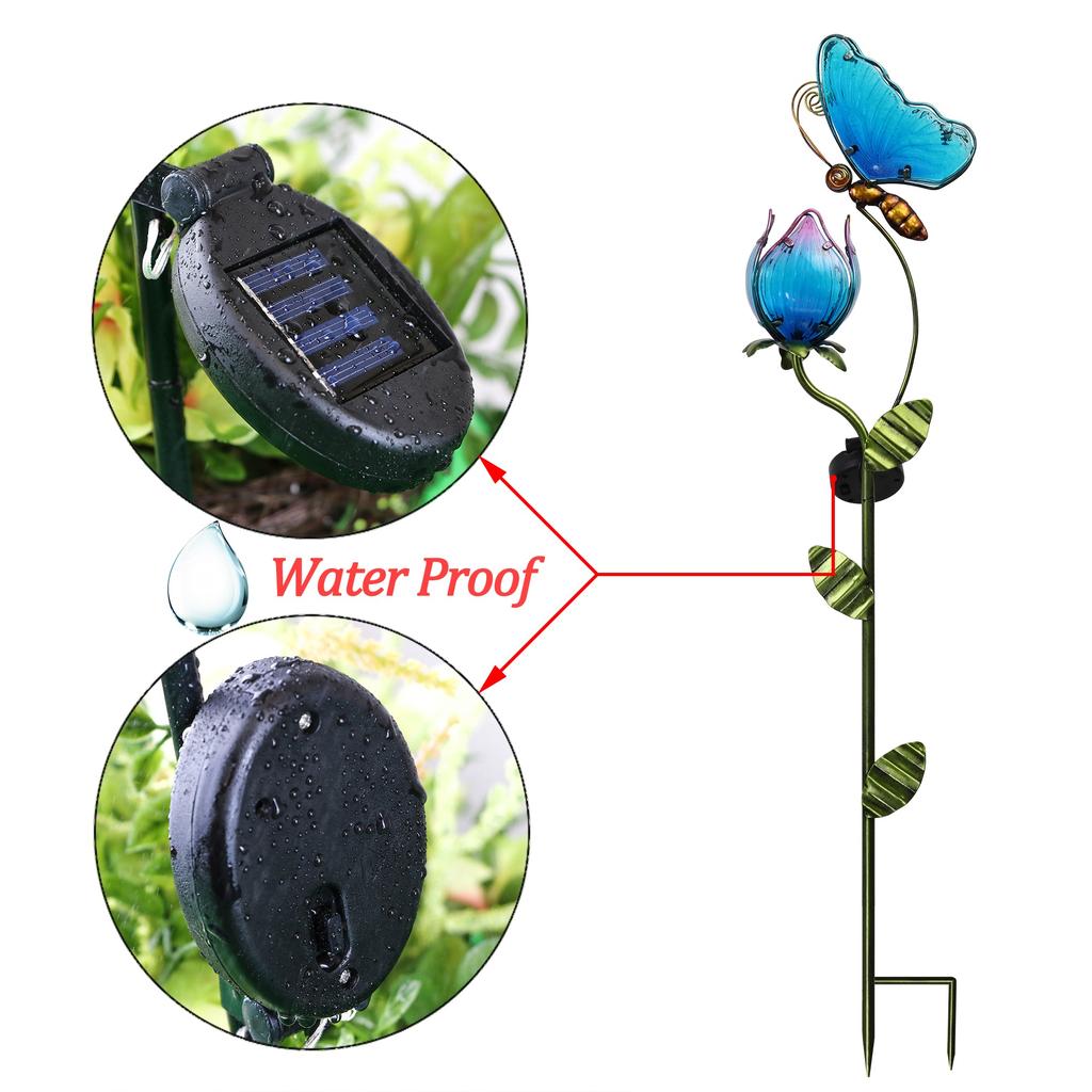 Solar Butterfly Stake Light, Waterproof Garden Decor by Smart Deals Picks