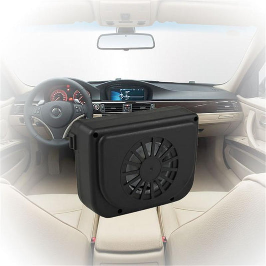 Solar Car Window Air Cooler Fan with Rechargeable Battery by Smart Deals Picks