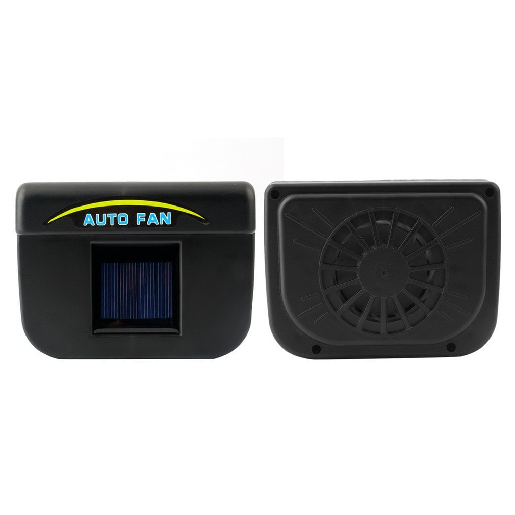 Solar Car Window Air Cooler Fan with Rechargeable Battery by Smart Deals Picks