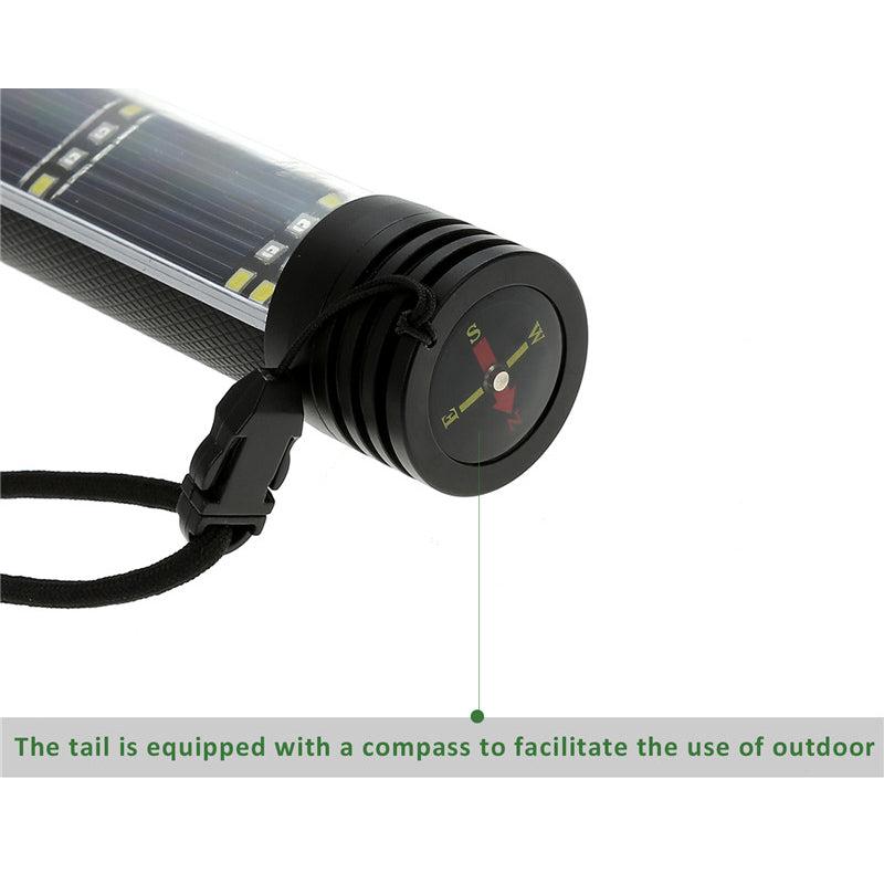 Solar Emergency Flashlight with Power Bank and Rescue Tools by Smart Deals Picks