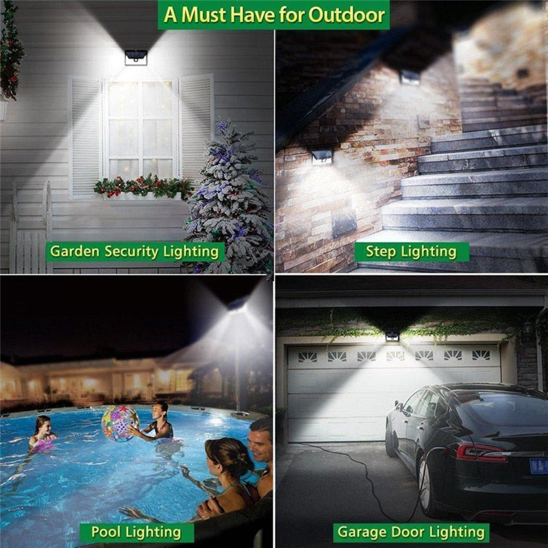 Solar Motion Sensor Outdoor Light, 118 LED, 1000 Lumens by Smart Deals Picks