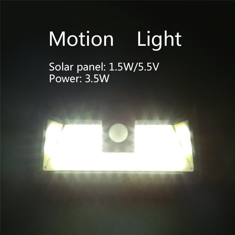 Solar Motion Sensor Outdoor Light, 118 LED, 1000 Lumens by Smart Deals Picks