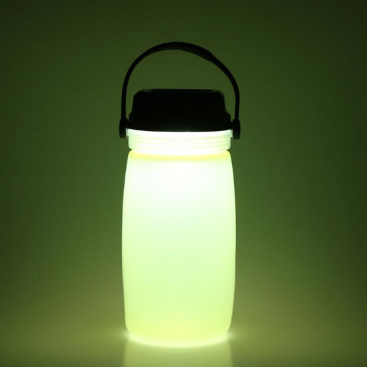 Solar Powered Water Bottle with LED Lamp, 5 Modes by Smart Deals Picks