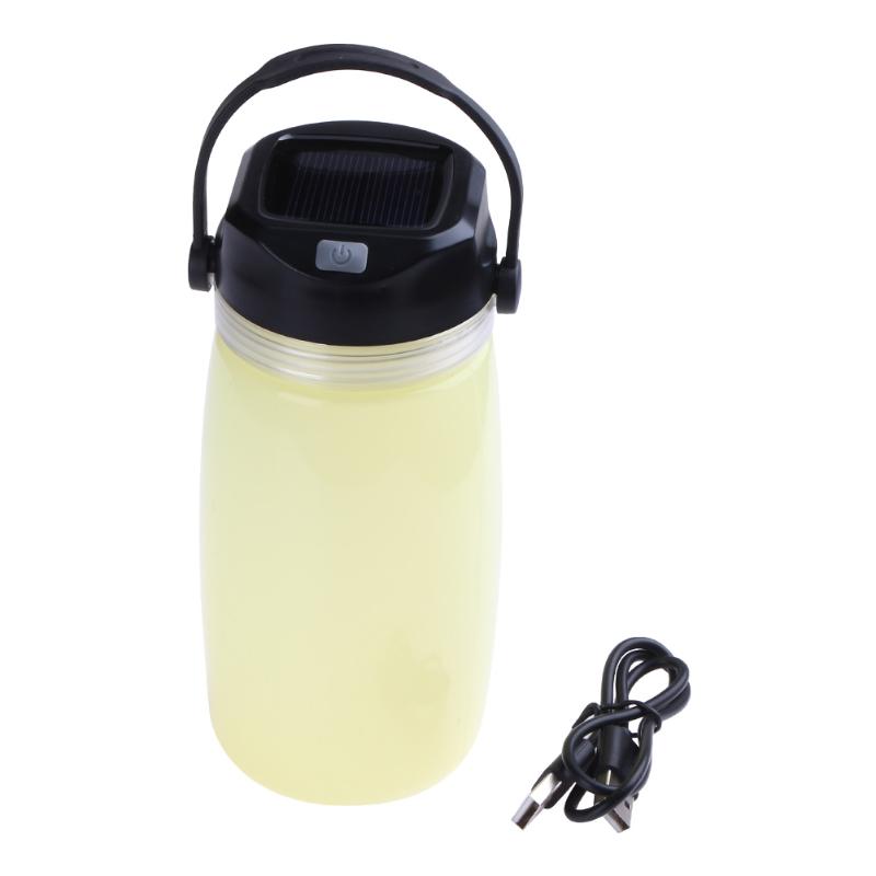 Solar Powered Water Bottle with LED Lamp, 5 Modes by Smart Deals Picks