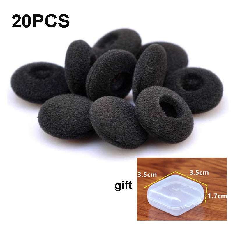 Sponge Earphone Foam Covers with Case, 20 Pack by Smart Deals Picks