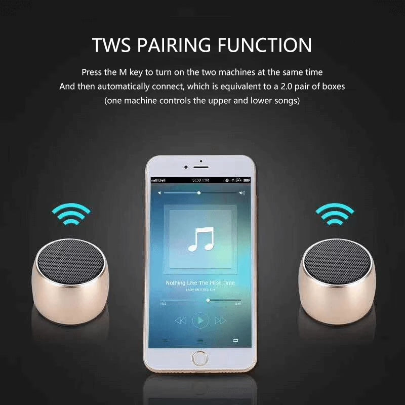 Steel Cannon Mini Bluetooth Speaker with FM & SD by Smart Deals Picks