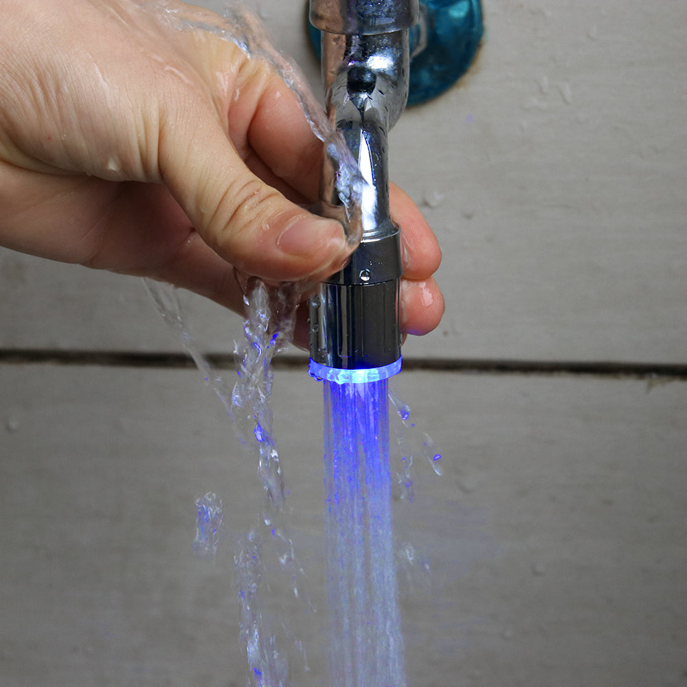 Temperature-Sensing Color LED Faucet Aerator by Smart Deals Picks
