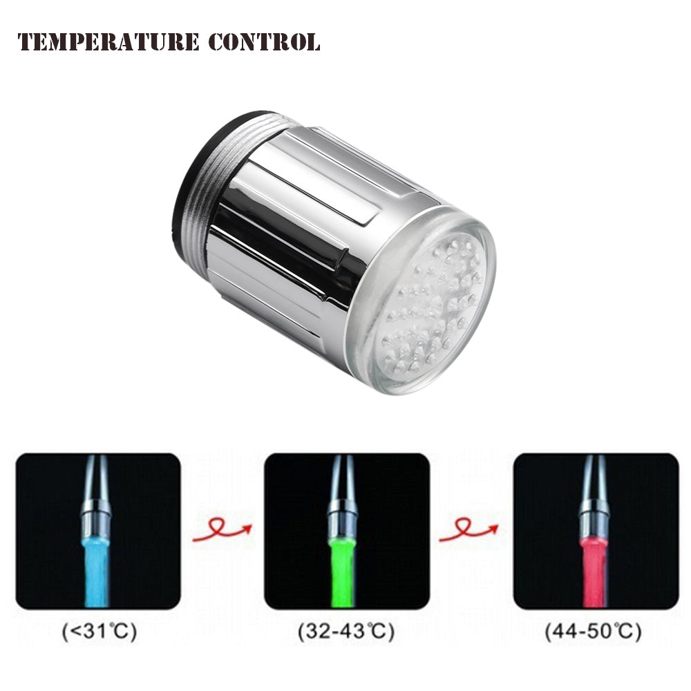 Temperature-Sensing Color LED Faucet Aerator by Smart Deals Picks
