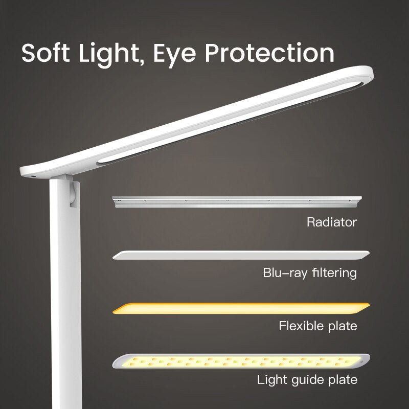Touch-Control LED Desk Lamp, Rechargeable and Dimmable by Smart Deals Picks
