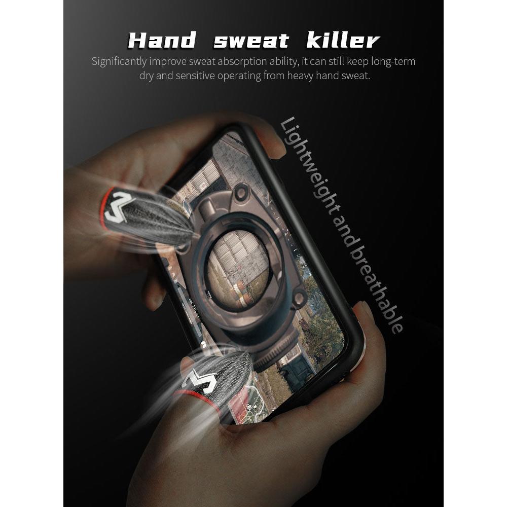 Touch-Sensitive Gaming Finger Sleeves, 2 Pairs by Smart Deals Picks