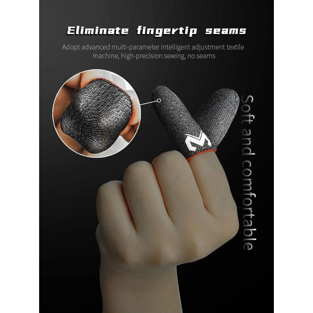 Touch-Sensitive Gaming Finger Sleeves, 2 Pairs by Smart Deals Picks
