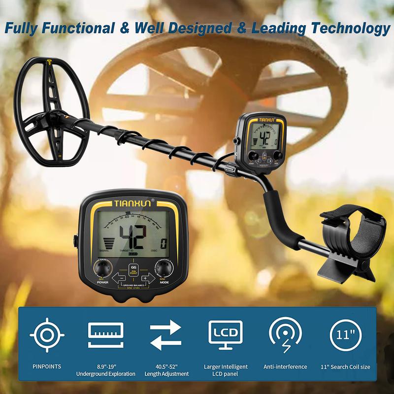 TX-850 Metal Detector, 19kHz, 11" Waterproof DD Coil by Smart Deals Picks