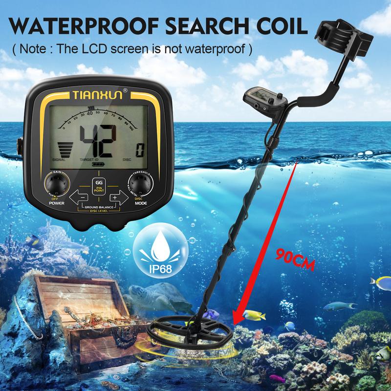 TX-850 Metal Detector, 19kHz, 11" Waterproof DD Coil by Smart Deals Picks