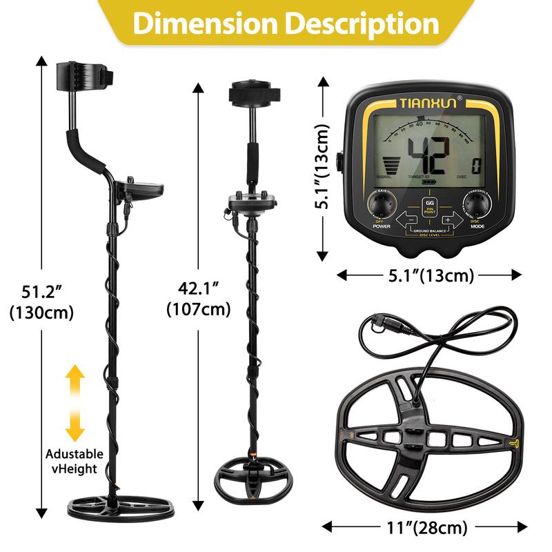 TX-850 Metal Detector, 19kHz, 11" Waterproof DD Coil by Smart Deals Picks
