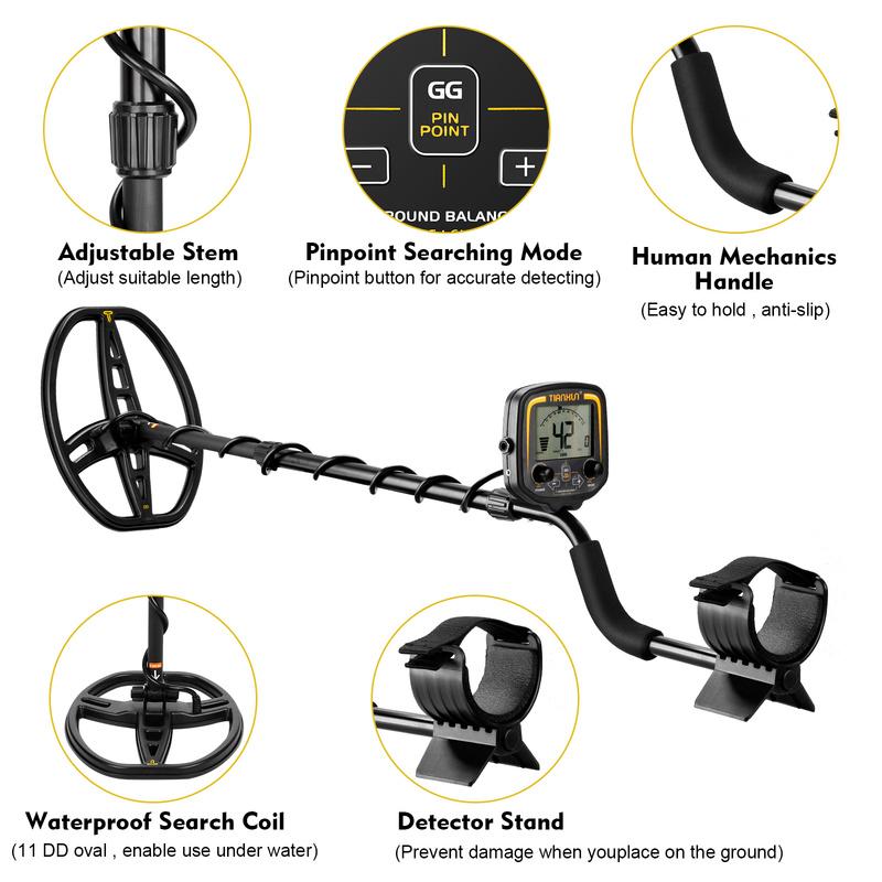 TX-850 Metal Detector, 19kHz, 11" Waterproof DD Coil by Smart Deals Picks