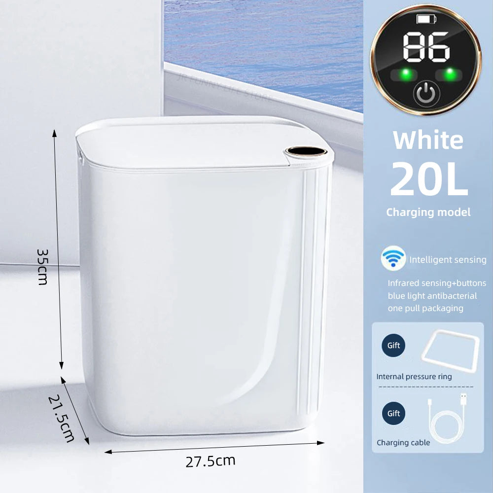 Type-C Rechargeable Smart Sensor Trash Can, 20L by Smart Deals Picks